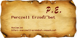 Perczell Erzsébet névjegykártya
